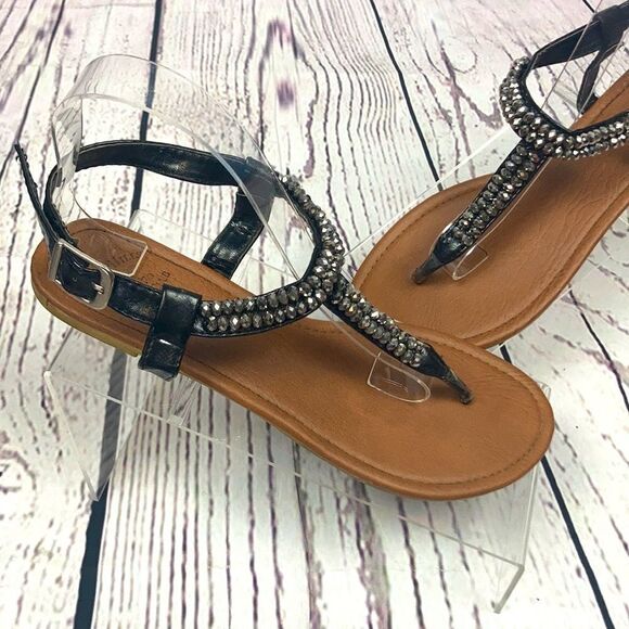 Beverly Hills Polo Club Casual T-Strap Sandals - Picture 2 of 3